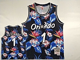 Magic 1 Anfernee Hardaway Black Fashion 1994 95 Hardwood Classics Jersey,baseball caps,new era cap wholesale,wholesale hats